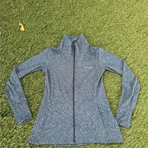 Columbia Speckled Blue Knit Jacket/Base Layer